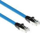 ACT Industrial Profinet Kabel CAT6A SF/UTP Superflex, RJ45 Stecker auf RJ45 Stecker, Schwarz/Blau, Länge: 1,5 m - Bild 1