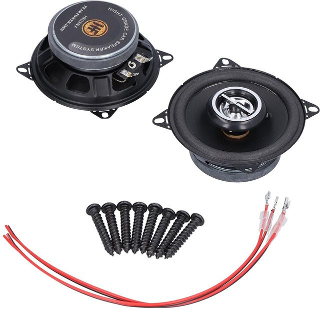 Koogeelife 2er Set Auto Lautsprecher HiFi Breitband 120W 4 Ohm 91dB in Schwarz inklusive Befestigungsschrauben - Bild 1