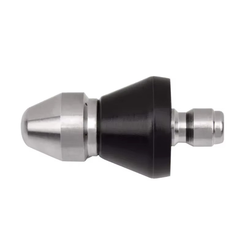 PGY Universal Hochdruckreiniger Düse aus Metall mit 6 Düsen und 1/4 Zoll Anschluss in Schwarz und Silber - Bild 2