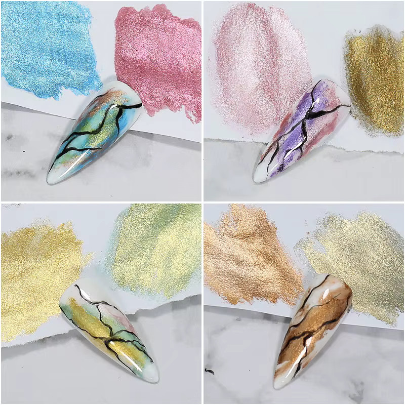 Arte Clavo Nagel-Pigment Metallic, 6/12 Farben - Bild 1