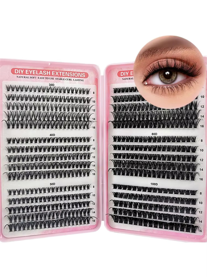 ORREUI Wimpernverlängerungen Einzelwimpern, 30-100D, C-Curl, Hybrid - Bild 7