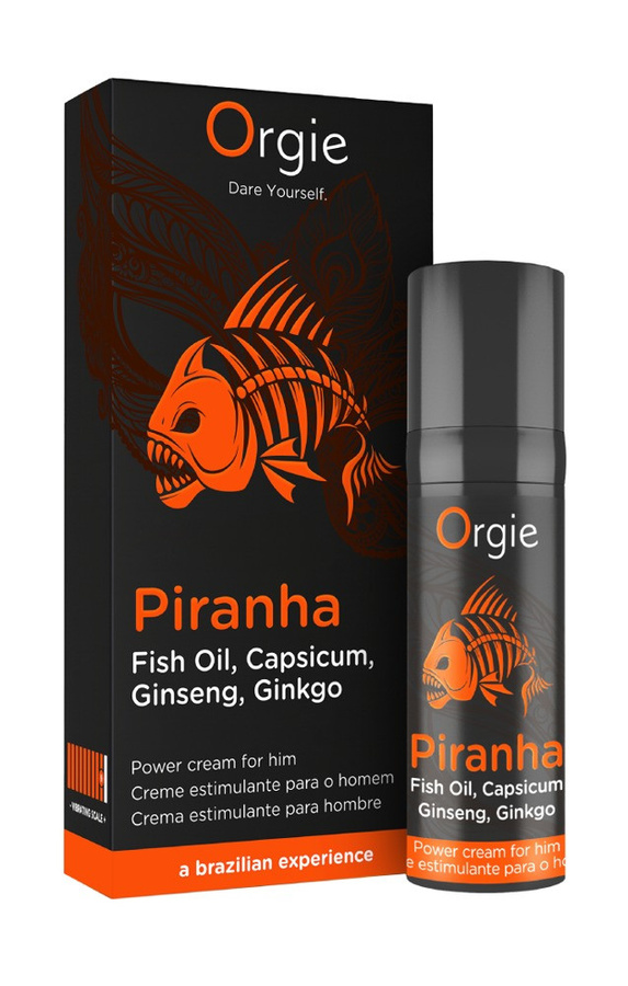 Orgie Piranha Creme für Herren, 15 ml, mit Ginseng, Ginkgo-Biloba, Capsicum - Bild 2