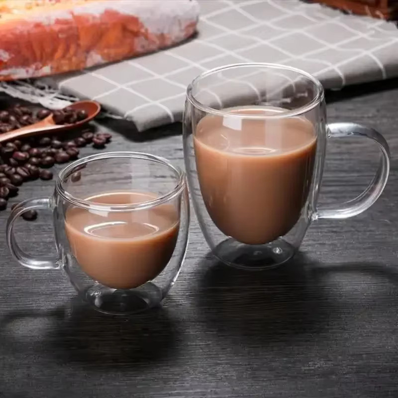 RSCHEF Doppelwandiges Glas-Tumbler-Set, transparent, hitzebeständiges Trinkgeschirr für Kaffee, Tee, Whisky oder Cocktails - Bild 2