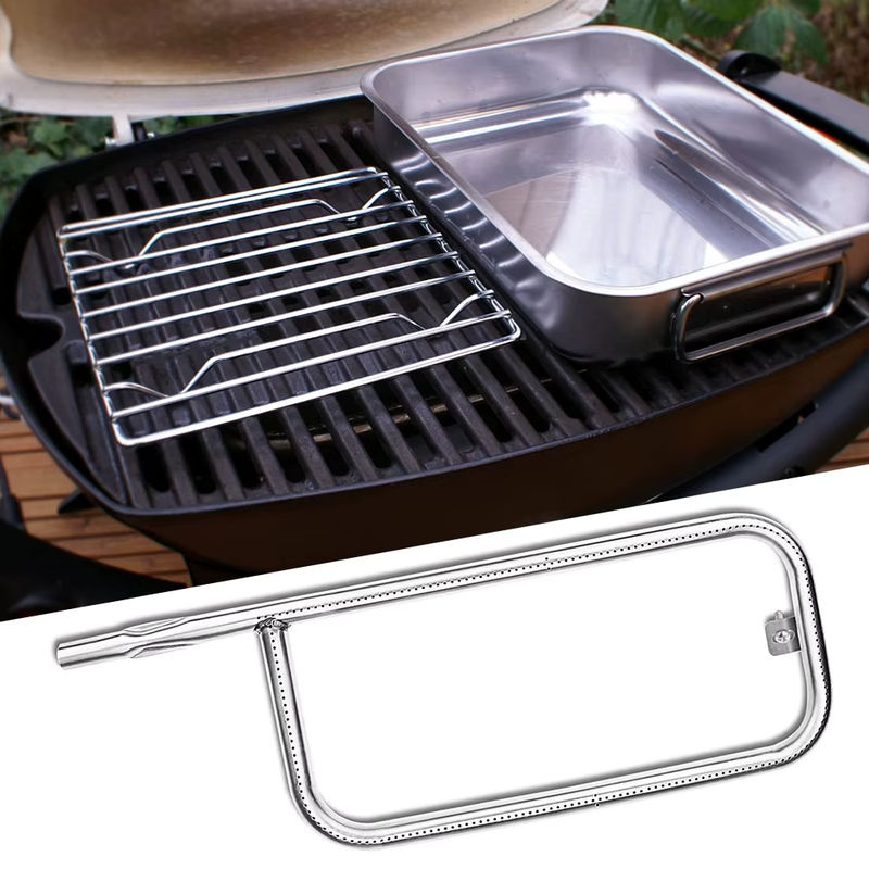 Weber Grillbrenner Ersatzteil aus Edelstahl für Weber Q100 in Silber - Bild 2