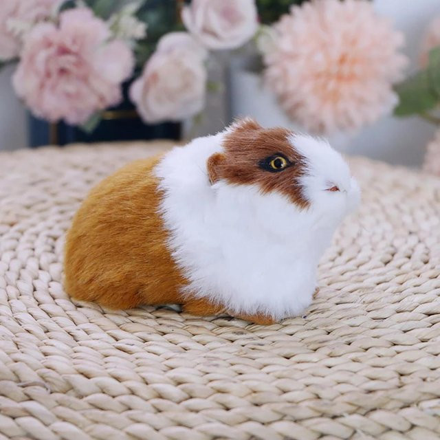Yiran Health & Beauty Plüschtier Meerschweinchen Katze Hamsterpuppe, ab 14 Jahren - Bild 1