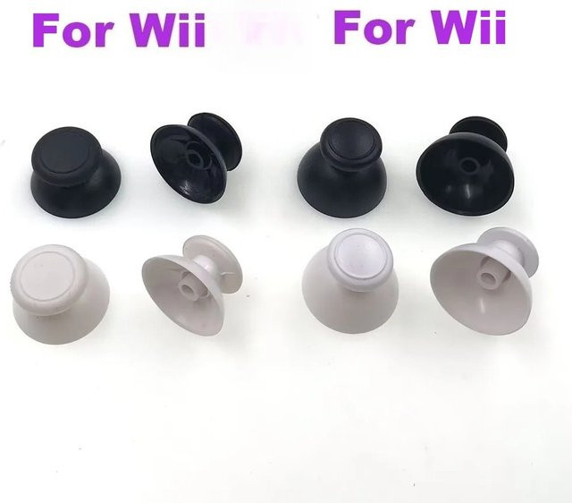 Nintendo Analog Stick Kappe für Wii U Game Pad, Wii Controller und Nunchuck in Weiß - Bild 1