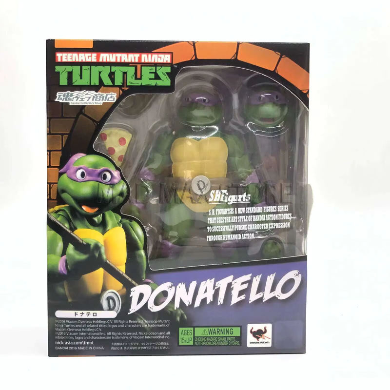 Bandai TMNT Ninja Actionfigur aus PVC, mehrfarbige Turtle Anime Figur, Höhe: 15 cm - Bild 3