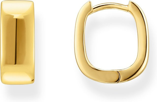 Thomas Sabo Creolen, vergoldet, 925 Silber, eckig, Damen - Bild 1
