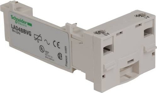 Schneider Electric LAD4BBVG Spulenadapter Retrofit VAR 50-127VAC für D09/D38 Kleinverteilerzubehör in Weiß - Bild 1