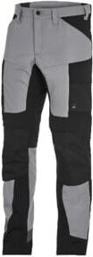 FHB Arbeitshose Leo in Grau/Schwarz mit Kniepolstertaschen, Größe 56 - Bild 1