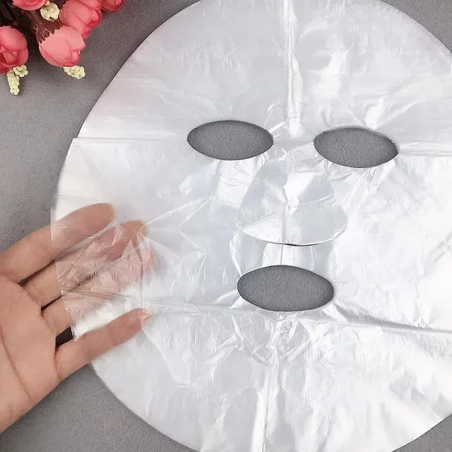 Einweg Kunststoff Film Gesichtsmasken, 100-500 Stück, Unisex - Bild 1
