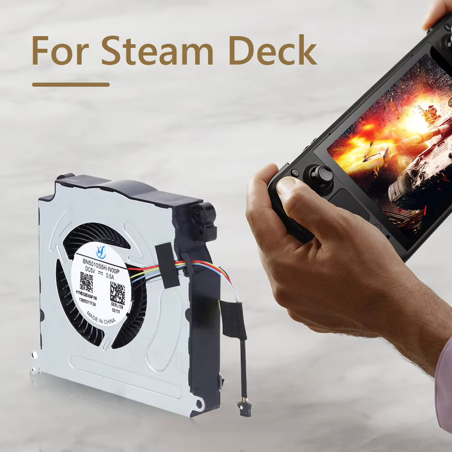 VODOOL Ersatz Lüfter BN5010S5H-N00P für Steam Deck Spielkonsole in Silber - Bild 2