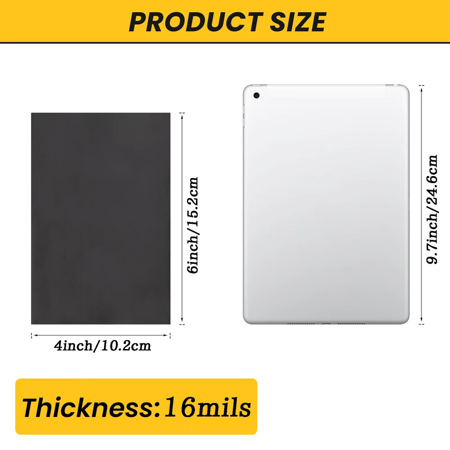 ESHANG Magnetische Klebefolien 4x6 Fotomatten, 10 Stück zuschneidbare flexible Magnetfolie für Bastelarbeiten und Dekorationen - Bild 2