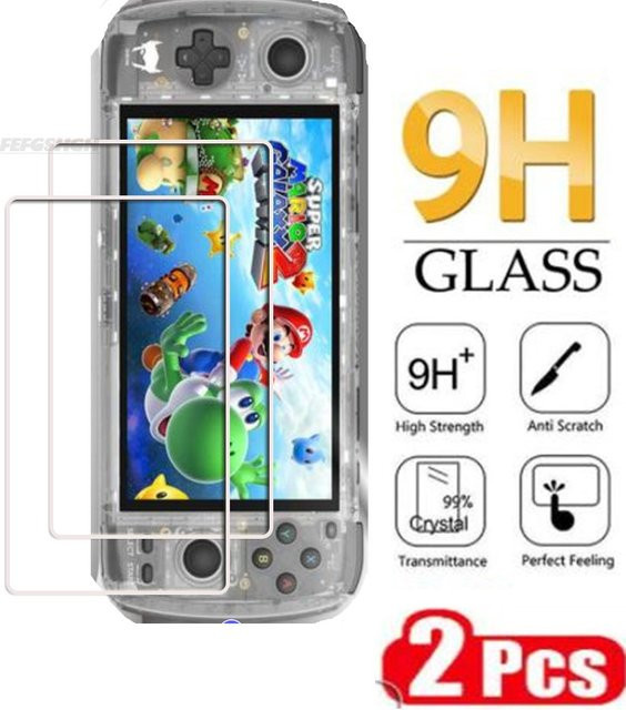 2 Stück Displayschutzfolien aus gehärtetem Glas für Ayn Odin 3, Odin 2 und Odin 2 Portal, transparent - Bild 1