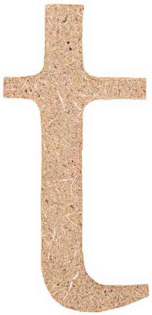 Rico Design Kleinbuchstabe T aus MDF und Holz - Bild 1