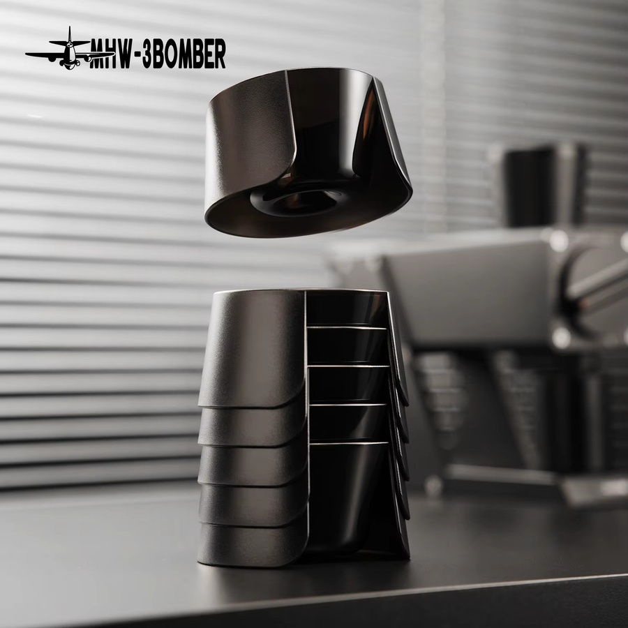 MHW-3BOMBER Kaffee-Verkostungsschale aus Polycarbonat in Schwarz mit 220ml für professionelle Barista-Evaluierungen - Bild 2