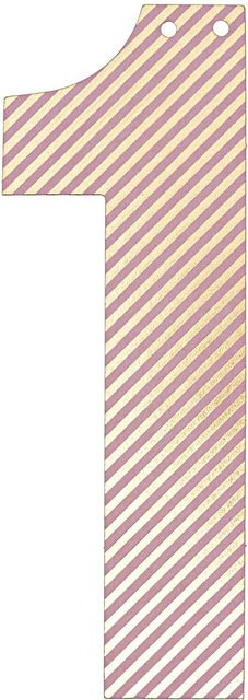 Rico Design Girlanden-Zahl 1 aus Papier, Höhe: 14 cm - Bild 1