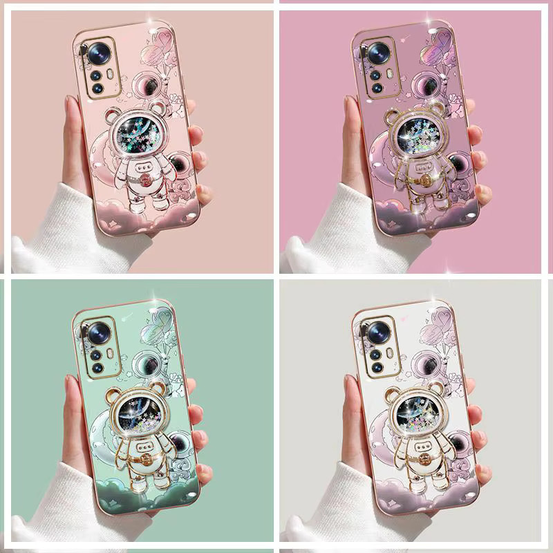 Quicksand Astronaut Handyhülle für Xiaomi Mi 13 12S Ultra 13 Pro 11T Ultra 12 12T 11 11 Lite 10T 9 Pro in Pink - Bild 2