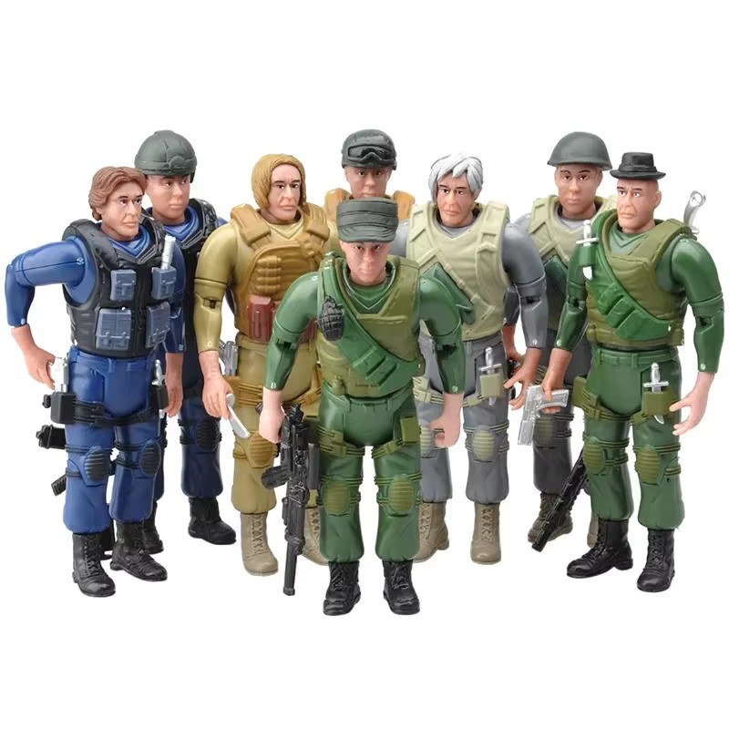 GRAPMAN Armee SWAT Team Soldaten, Actionfiguren, 8-teiliges Set - Bild 3