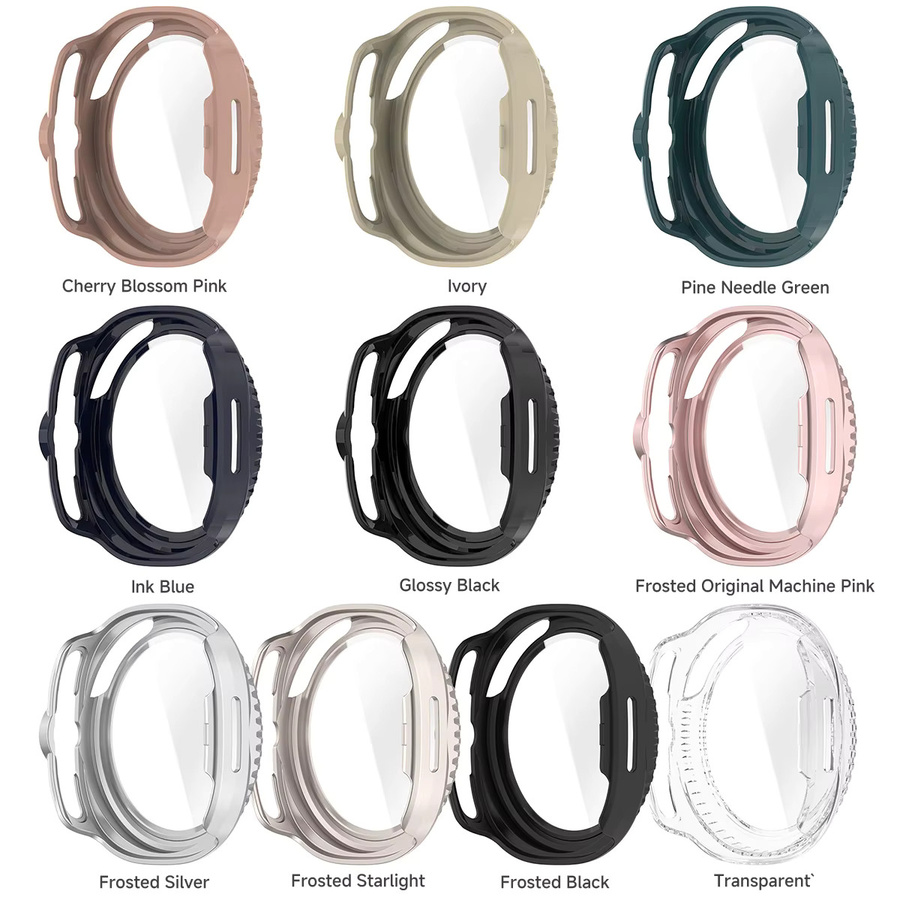 Geekthink Schutzhülle mit gehärtetem Glas für Samsung Galaxy Watch 8, 8 Classic und Galaxy Watch 46 mm, Displayschutz und Stoßstangen-Zubehör für Unisex - Bild 3