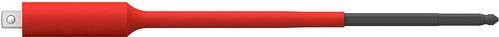 Wiha Adapter TorqueVario-S electric für 1/4 Zoll Steckschlüssel, rot, 178 mm - Bild 1