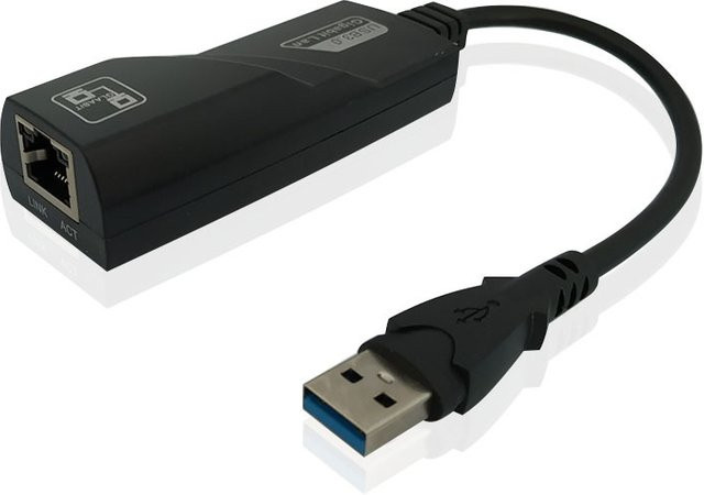 Mosizave USB-C auf RJ45 Ethernet Adapter, USB 3.0 zu LAN Netzwerkkarte mit 1000 Mbit/s, Schwarz - Bild 1
