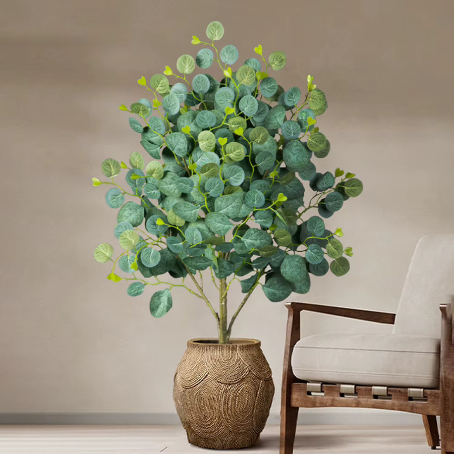 Künstliche Eukalyptuspflanze Kmitang in Grün mit Real Touch Effekt, Höhe: 40 cm bis 60 cm - Bild 2
