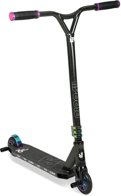 RipRail SemiPro 2 Roller Stunt Scooter Tretroller mit Stunt Pegs Aluminium - Bild 1