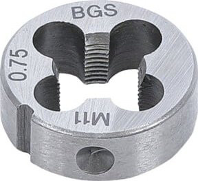BGS Gewindeschneideisen M11 x 0,75 x 25 mm in Silber - Bild 1