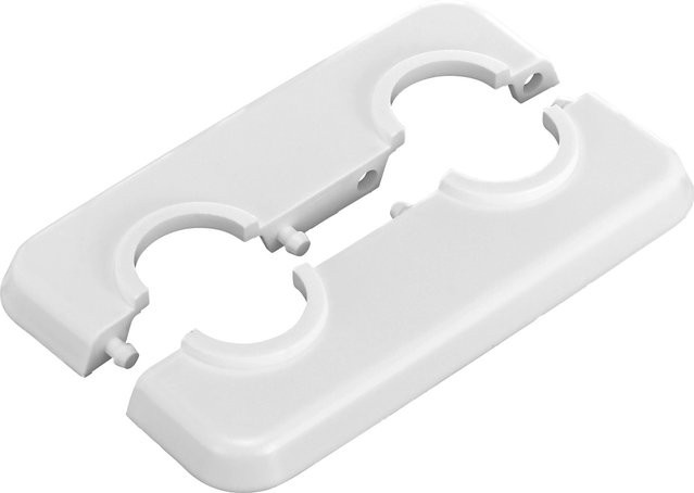 LUX-TOOLS Klapprosette Doppelt Weiß 18 mm B/T/H: 155,0 x 80,0 x 15,0 cm - Bild 1