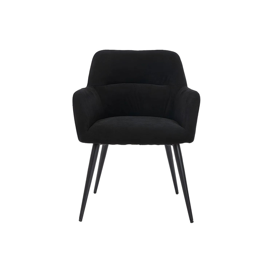 Vente-unique Stuhl Heka Schwarz aus Stoff und Metall Breite: 59,5 cm - Bild 2