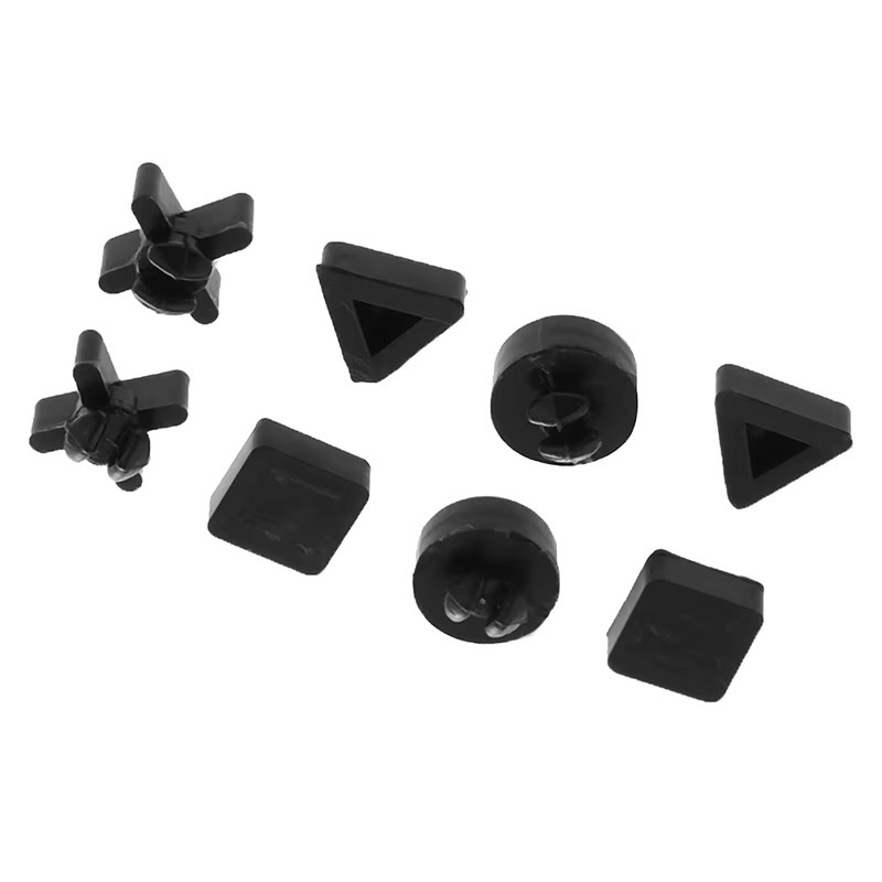 Silikon Gummi Fußpolster Set für Sony PlayStation PS4 Pro und PS4 Slim in Schwarz - Bild 1