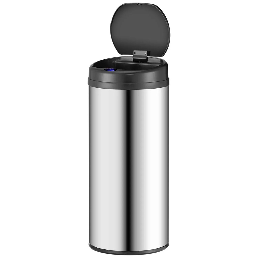 Juskys Automatik Mülleimer mit Sensor 50 l in Silber - Bild 2
