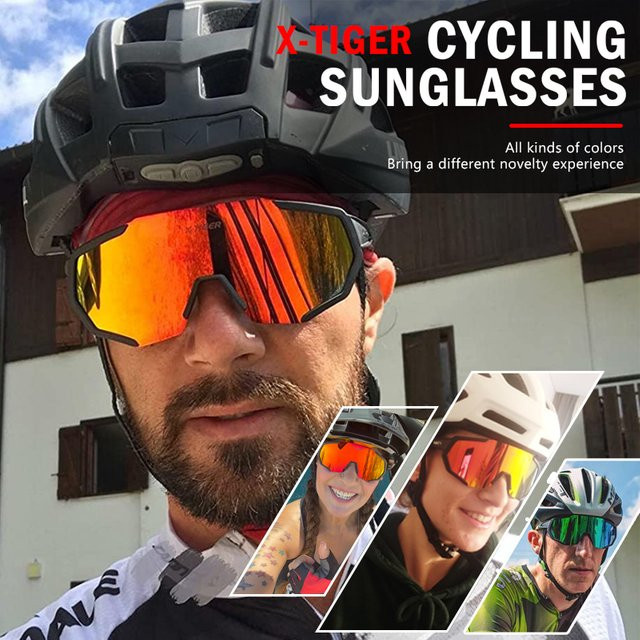 X-TIGER Sportsonnenbrille, photochrom, polarisiert, Kunststoff - Bild 1