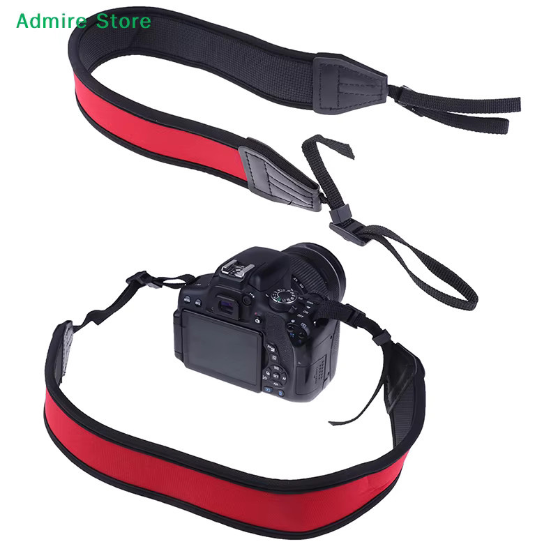 Rutschfester Neopren-Nackengurt von Fujifilm in Rot für Kamera und Fernglas - Bild 4