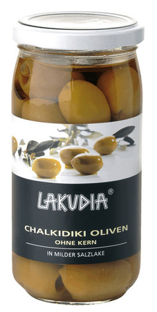Lakudia Grüne Chalkidiki-Oliven 355 g