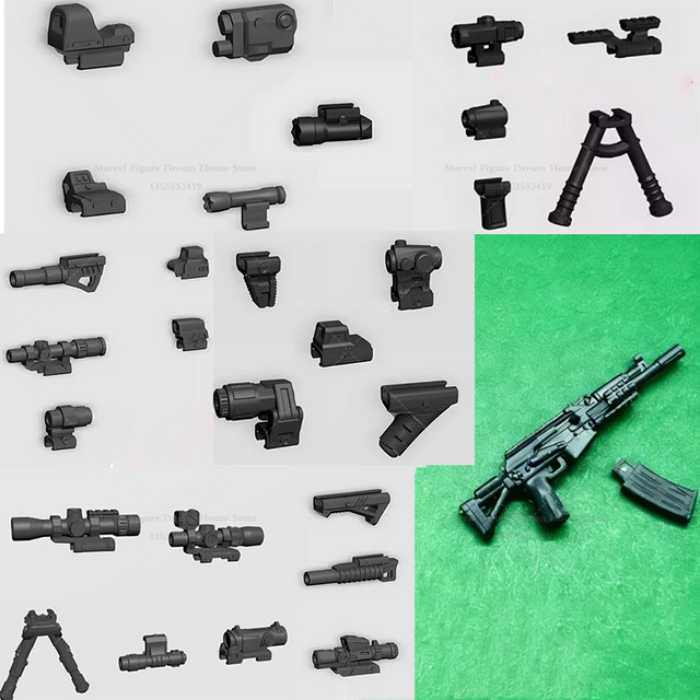 ArmyArms Waffenzubehör-Set, Schwarz, 1/50 Maßstab, Zubehör - Bild 1