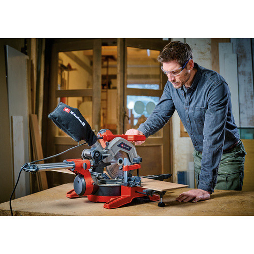 Einhell Zug-Kapp- und Gehrungssäge TE-SM 8 L Dual, 1800 W, Rot - Bild 4