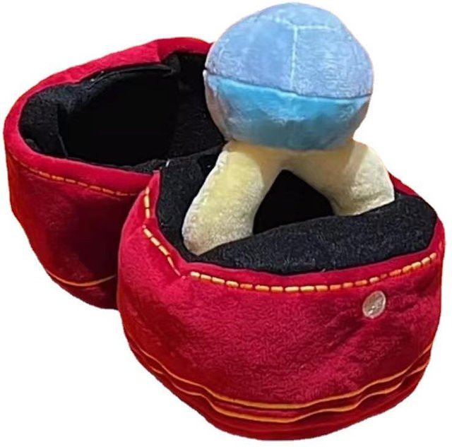 Yiran Furniture Kreative Ringbox Plüschtier mit Geräuschen rot - Bild 1