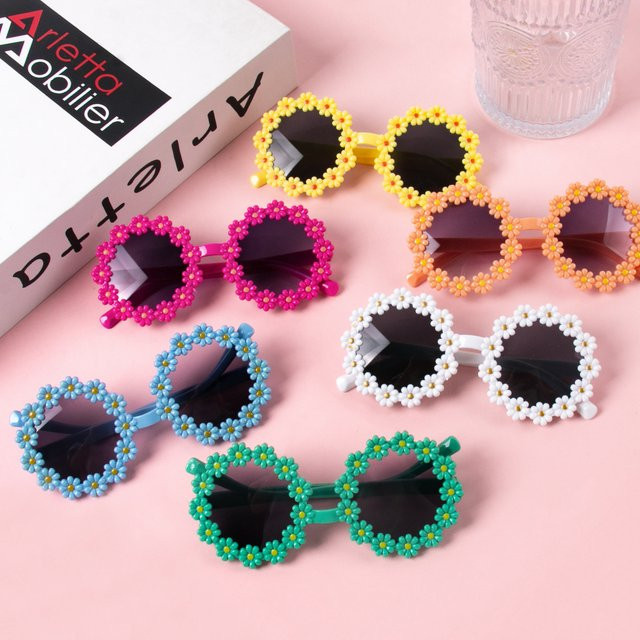 WEIGAO Sonnenbrille Kinder, rund, Vollrand, Kunststoff, Multicolour - Bild 1