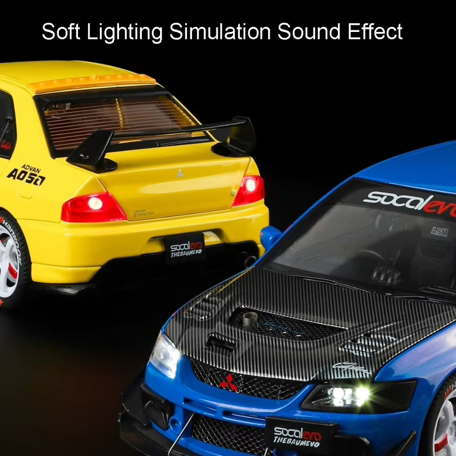 MAKEDA EVO9 Modell Miniatur Spielzeugauto, 1:24, Metall, mit Licht und Sound - Bild 1