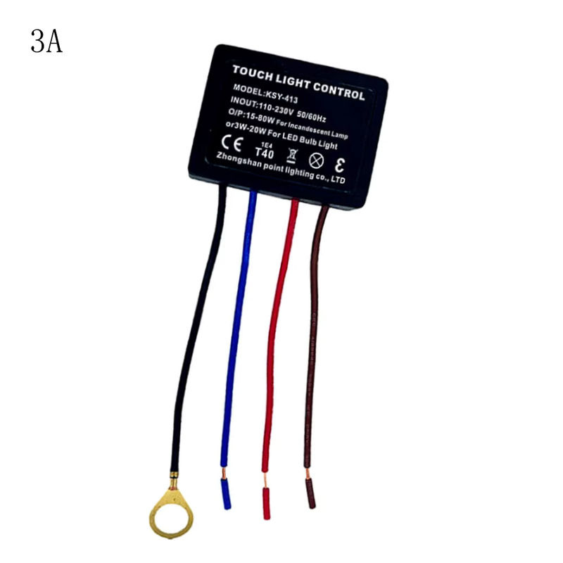 INTNIUB Touch-Dimmer Reparaturset für dimmbare LED-Glühlampen, 220V 3-Wege Schalter für Schreibtischlampen - Bild 3