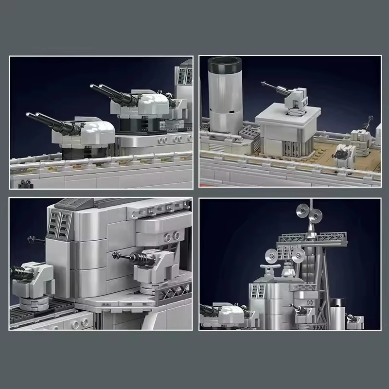 barweer Modulares Kriegsschiff-Bausatz, Zerstörer-Modell, ab 14 Jahren - Bild 3