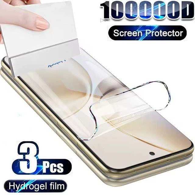3 Stück Hydrogel-Displayschutzfolie für Oppo A80 A60 A3 A18 A40 A38 A58 A78 A98 4G/5G transparent - Bild 1
