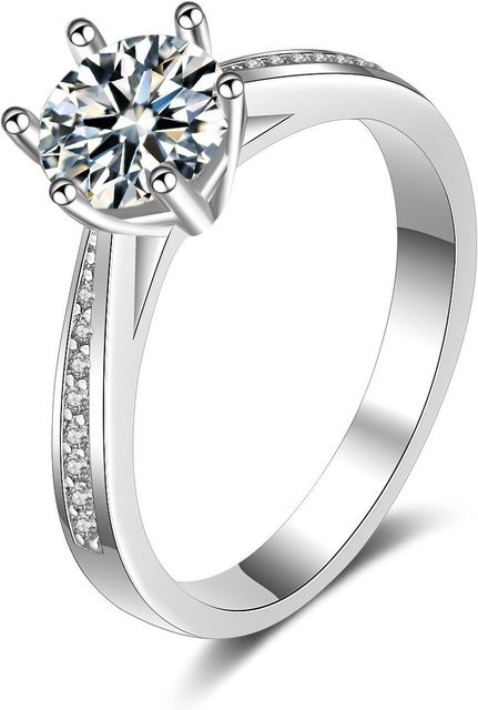 YIRAN Jewelry Verlobungsring, Simulierter Diamant, Zirkonia, Damen - Bild 1