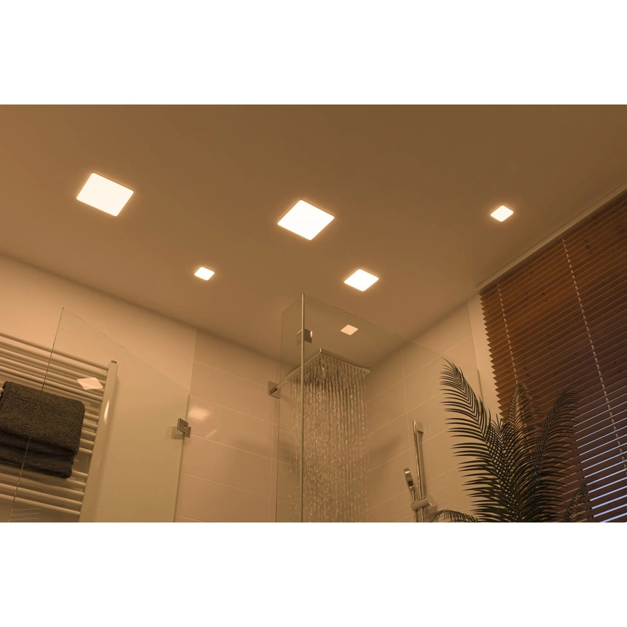 Paulmann Veluna VariFit LED-Einbauleuchte eckig, Weiss, B/B/H: 12,5 x 12,5 x 3,1 cm - Bild 4