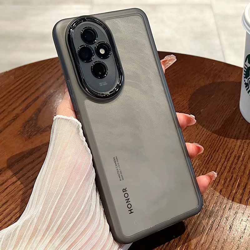 Stoßfeste Silikon Schutzhülle für Honor 200 Pro, Honor 200 und Honor 200 Lite in Transparent - Bild 2