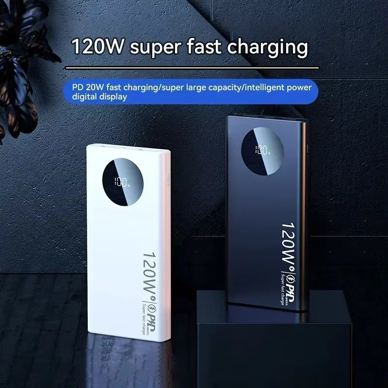 Lenovo Power Bank 50000mAh mit 120W Superschnellladen, PD20W, Digital Display, Schwarz - Bild 2