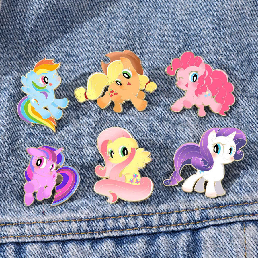 MINISO My Little Pony Emaille-Pins, 6-teiliges Set, Kinder - Bild 2