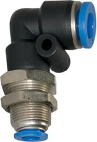 Riegler L-Schott-Steckverbindung Blaue Serie M14x1,0 mit Schlauch-Ø 6 mm aus Kunststoff - Bild 1